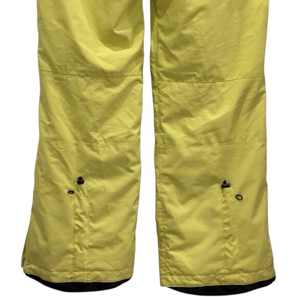 Orage Snow Pants Women’s Waterproof Snowboard Insulated Belted Ski Yellow Sz L - Picture 6 of 16